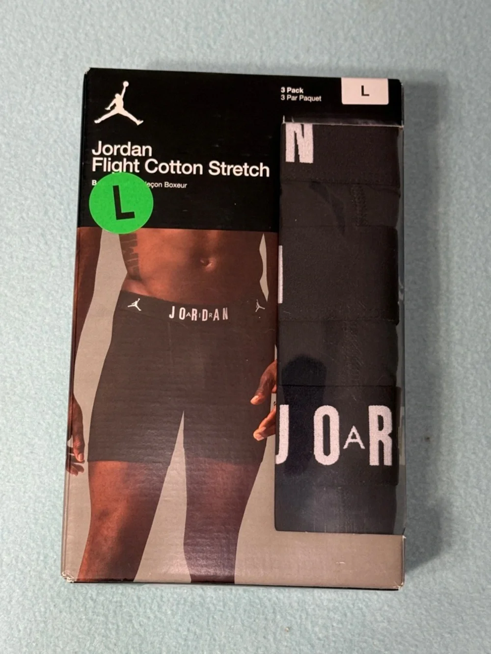 JORDAN Flight Cotton Stretch 3/Pack Men’s Underwear - size L